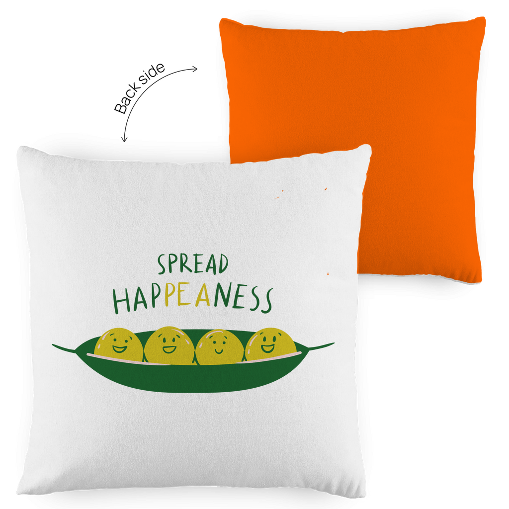 Kopfkissen zweifarbig "Spread Happeaness" - Grafikmagie