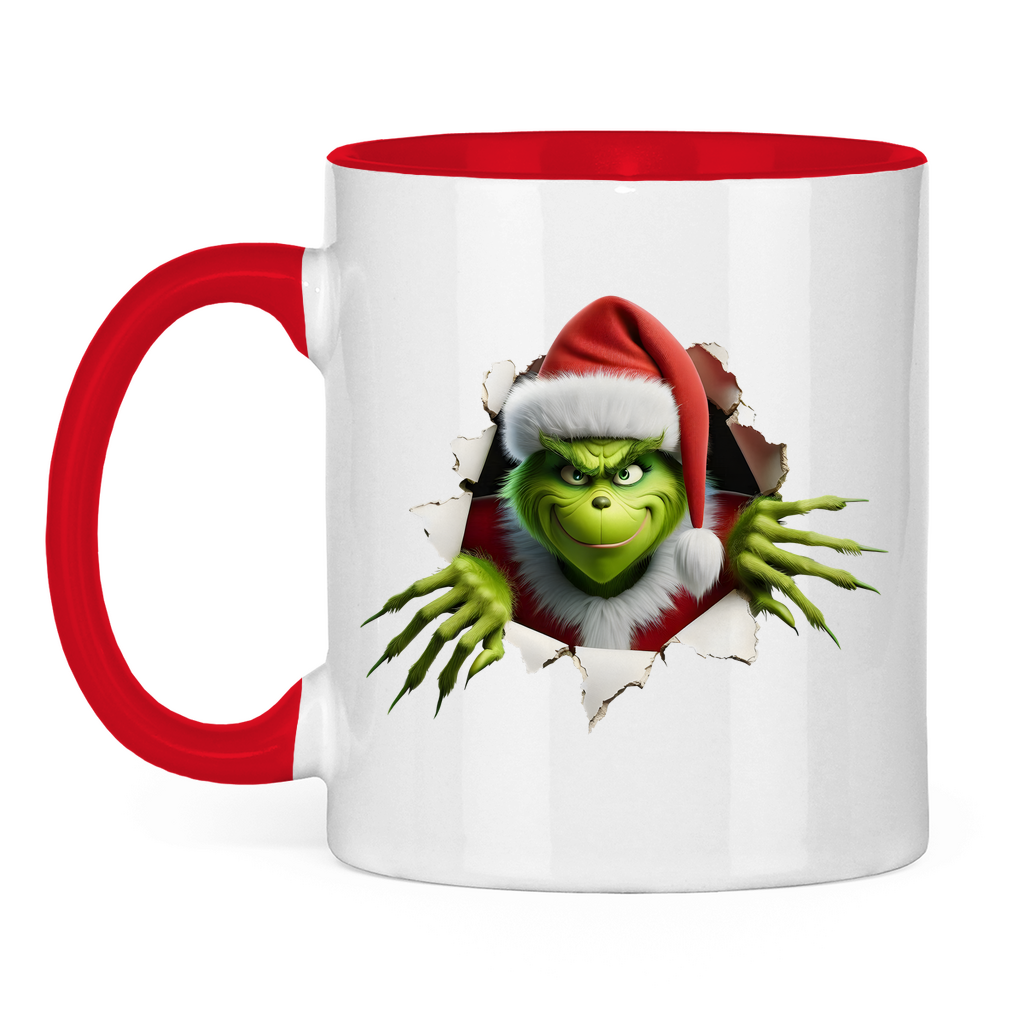 Tasse zweifarbig "Grinch"
