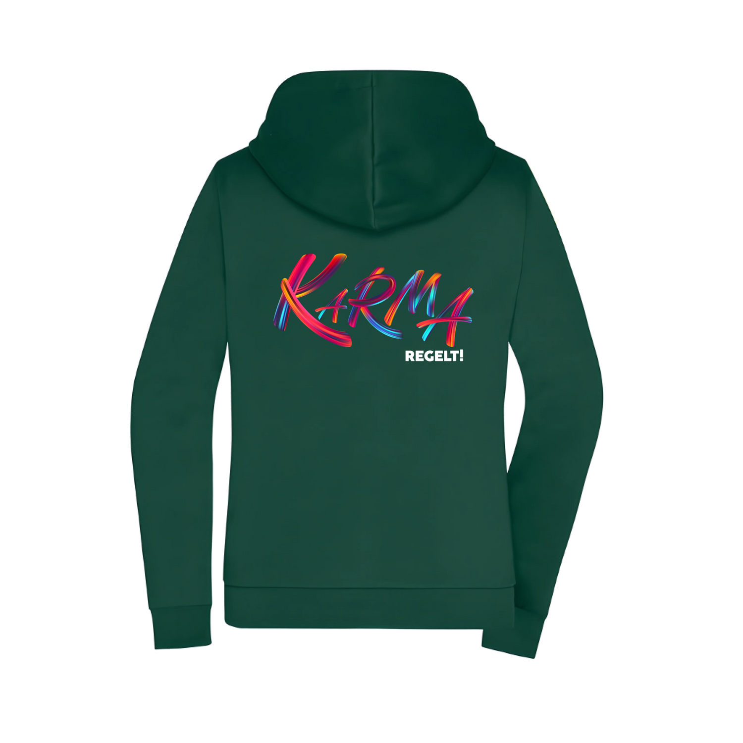 Karma regelt Damen Zip-Hoodie