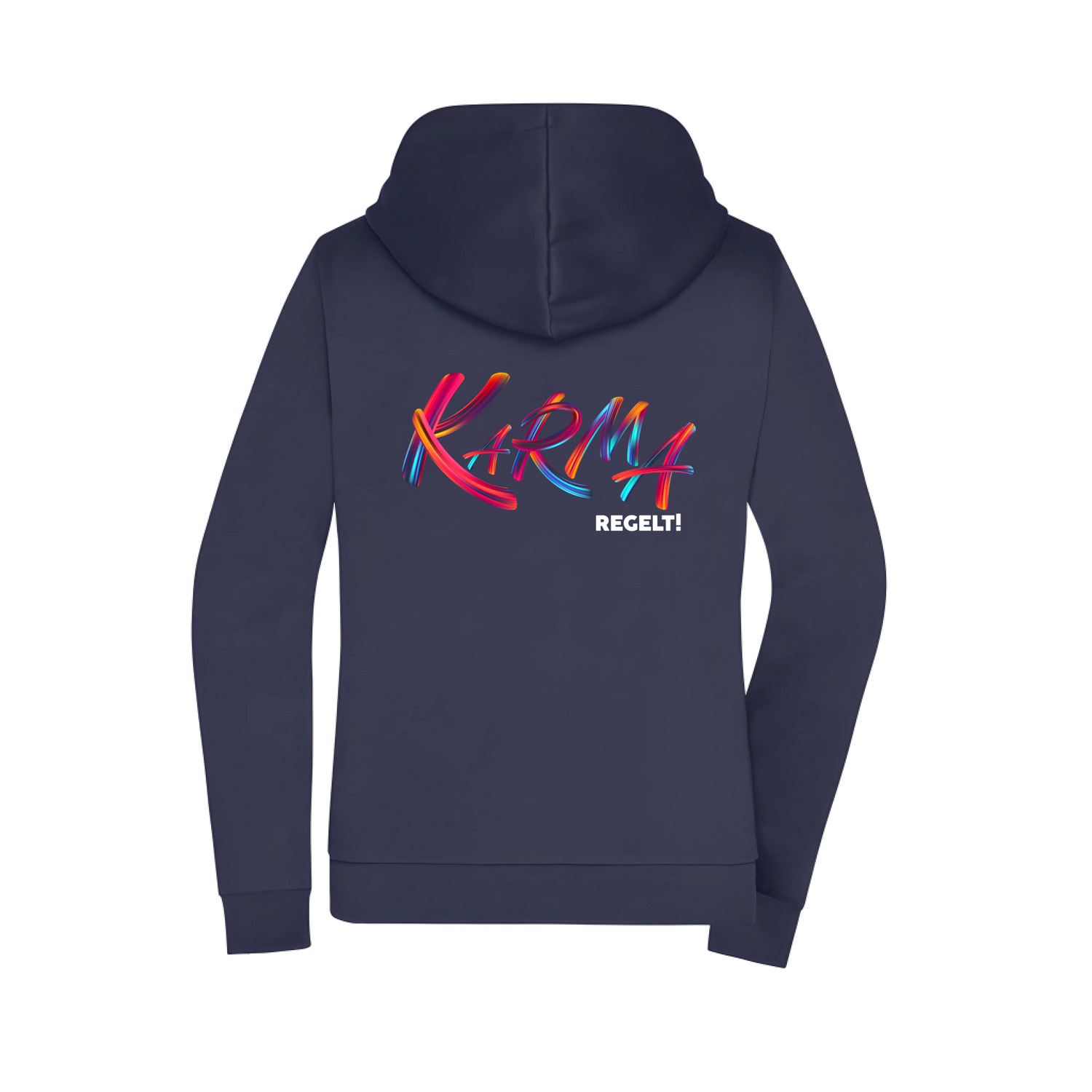 Karma regelt Damen Zip-Hoodie