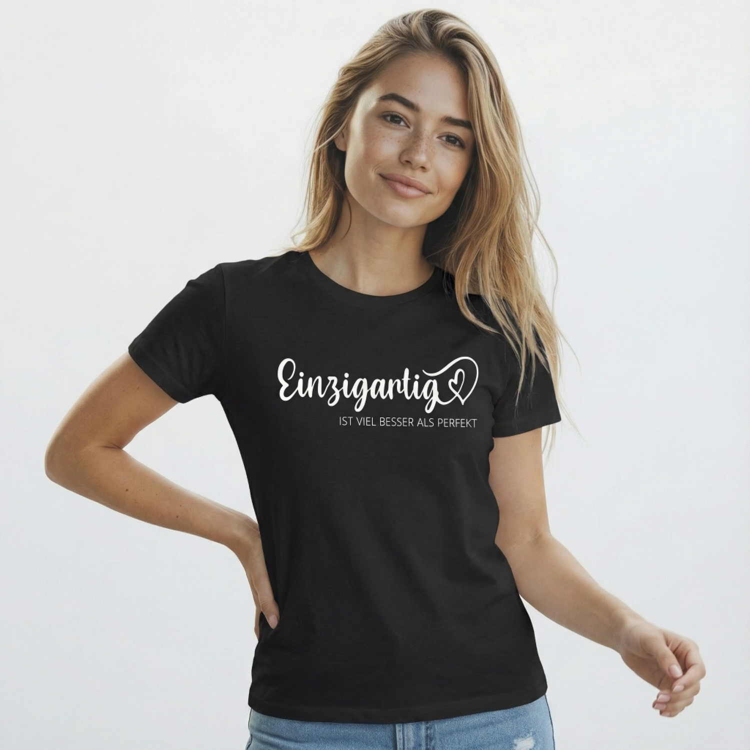 Einzigartig ist viel besser... T-Shirt taliert