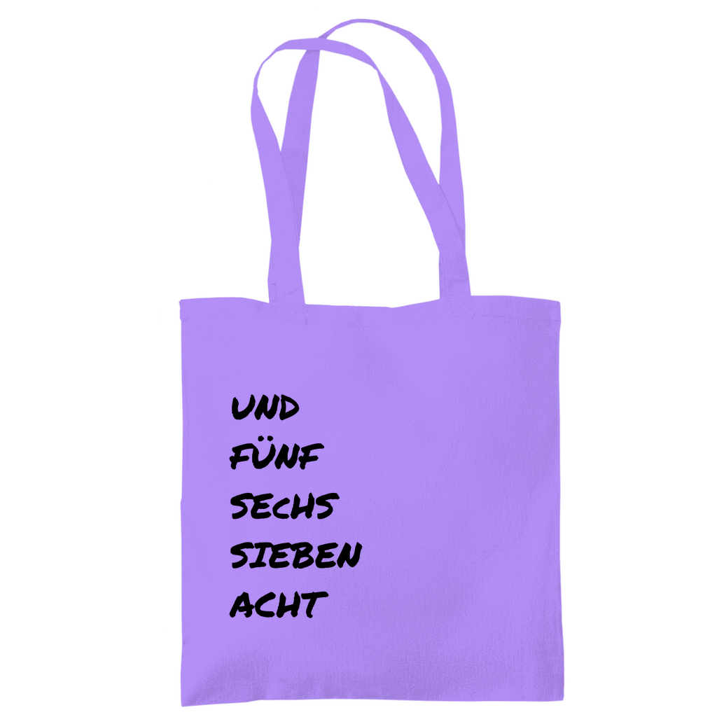 Tragetasche "unf fünf sechs sieben"