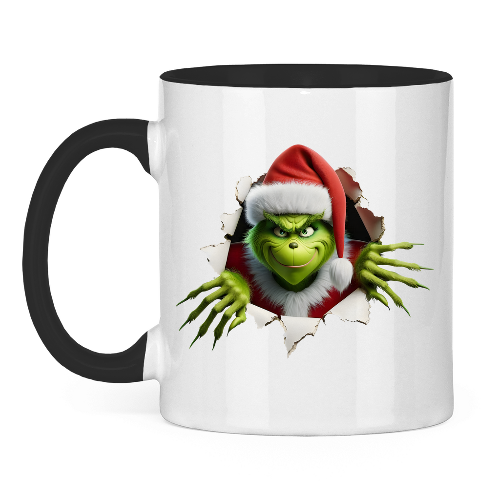 Tasse zweifarbig "Grinch"
