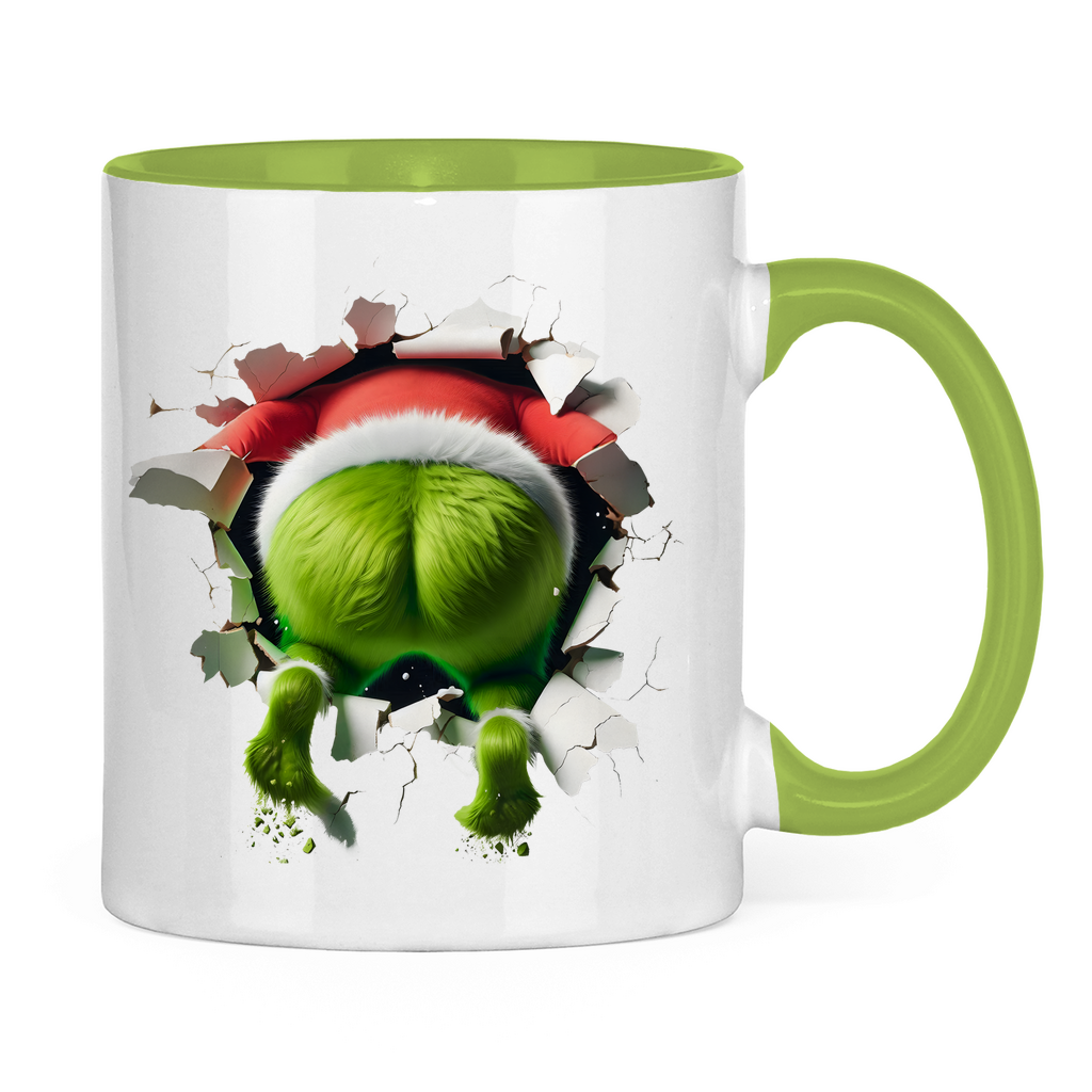 Tasse zweifarbig "Grinch"