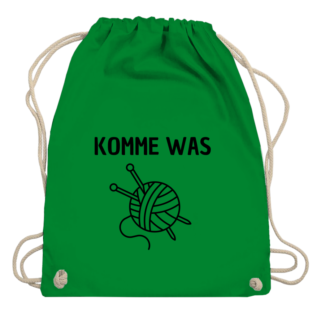 Turnbeutel "Komme was Wolle"