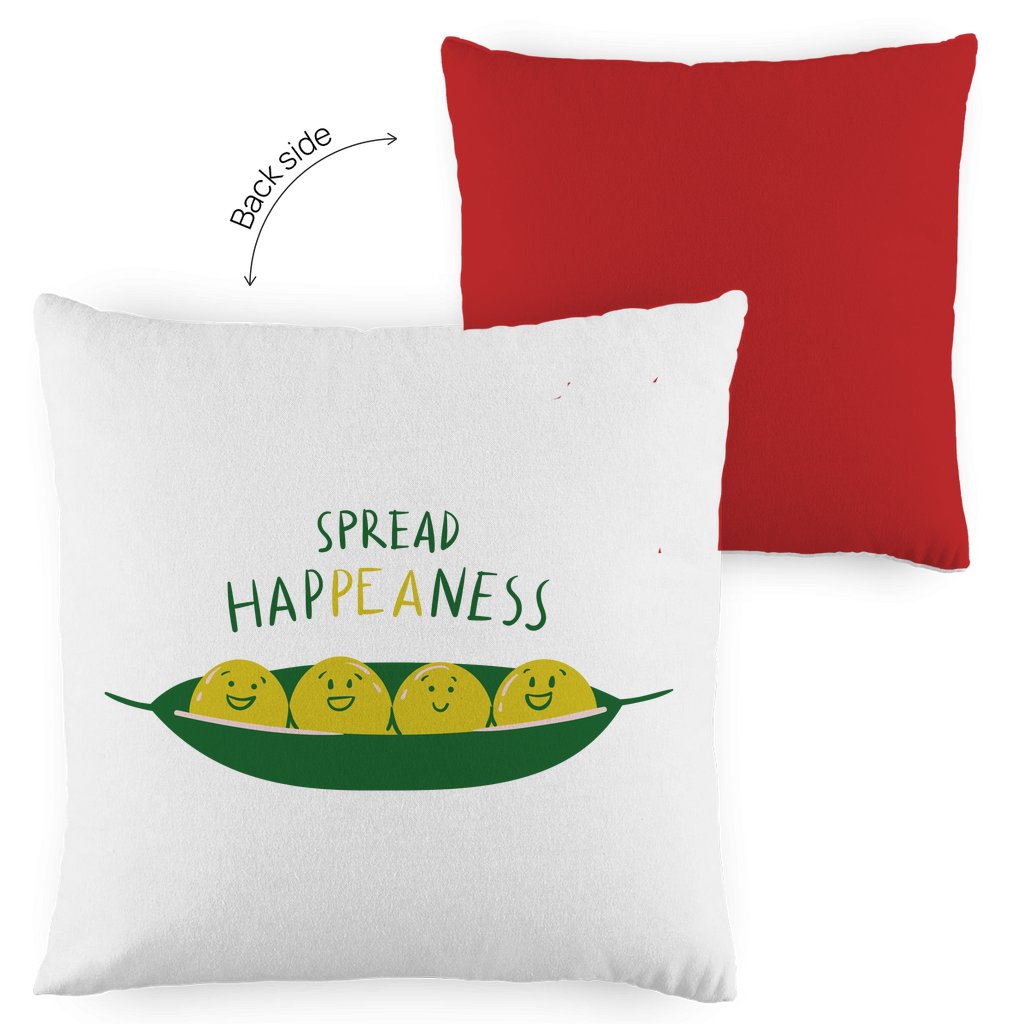 Kopfkissen zweifarbig "Spread Happeaness" - Grafikmagie