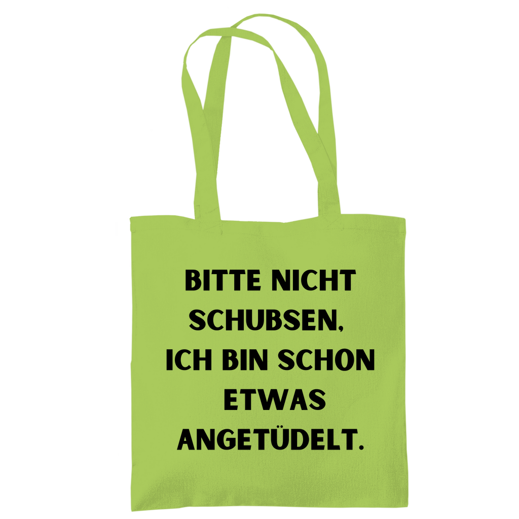 Tragetasche "Bitte nicht schubsen" - Grafikmagie