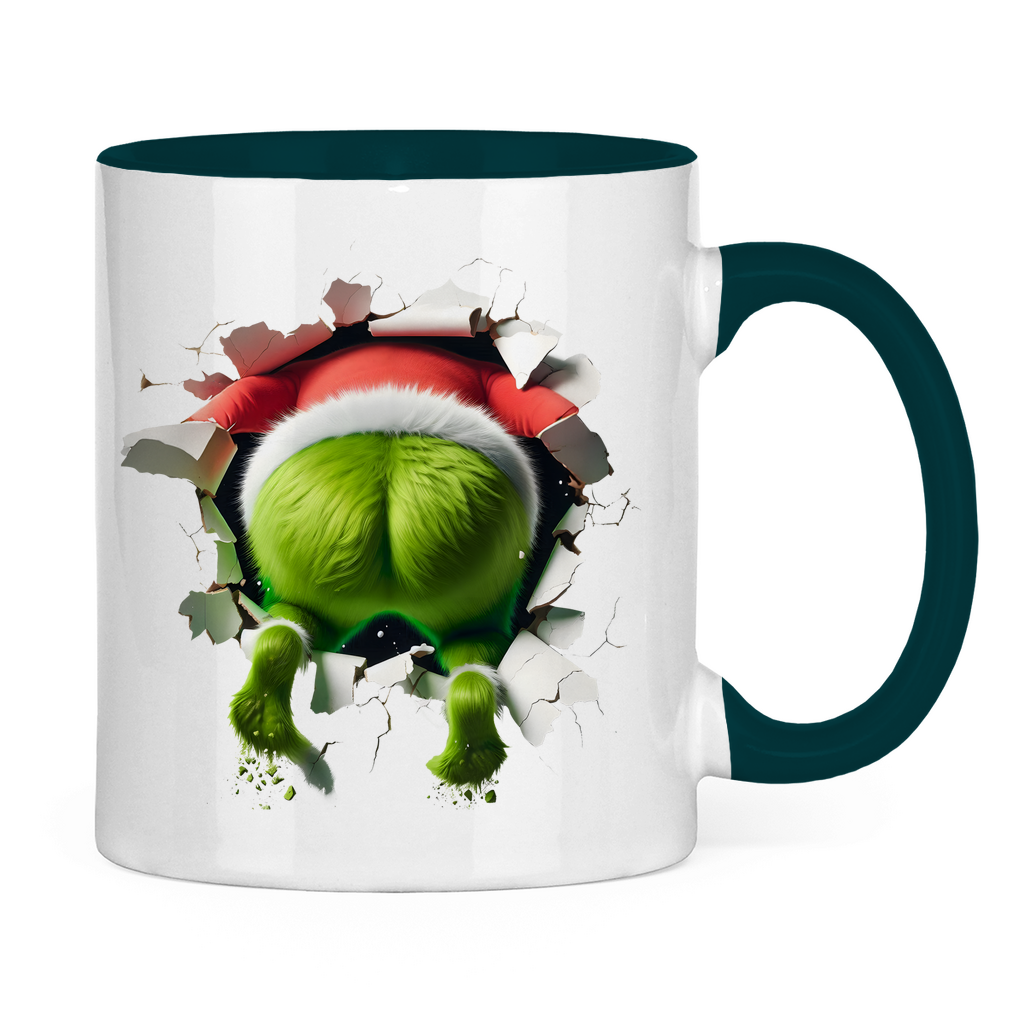 Tasse zweifarbig "Grinch"
