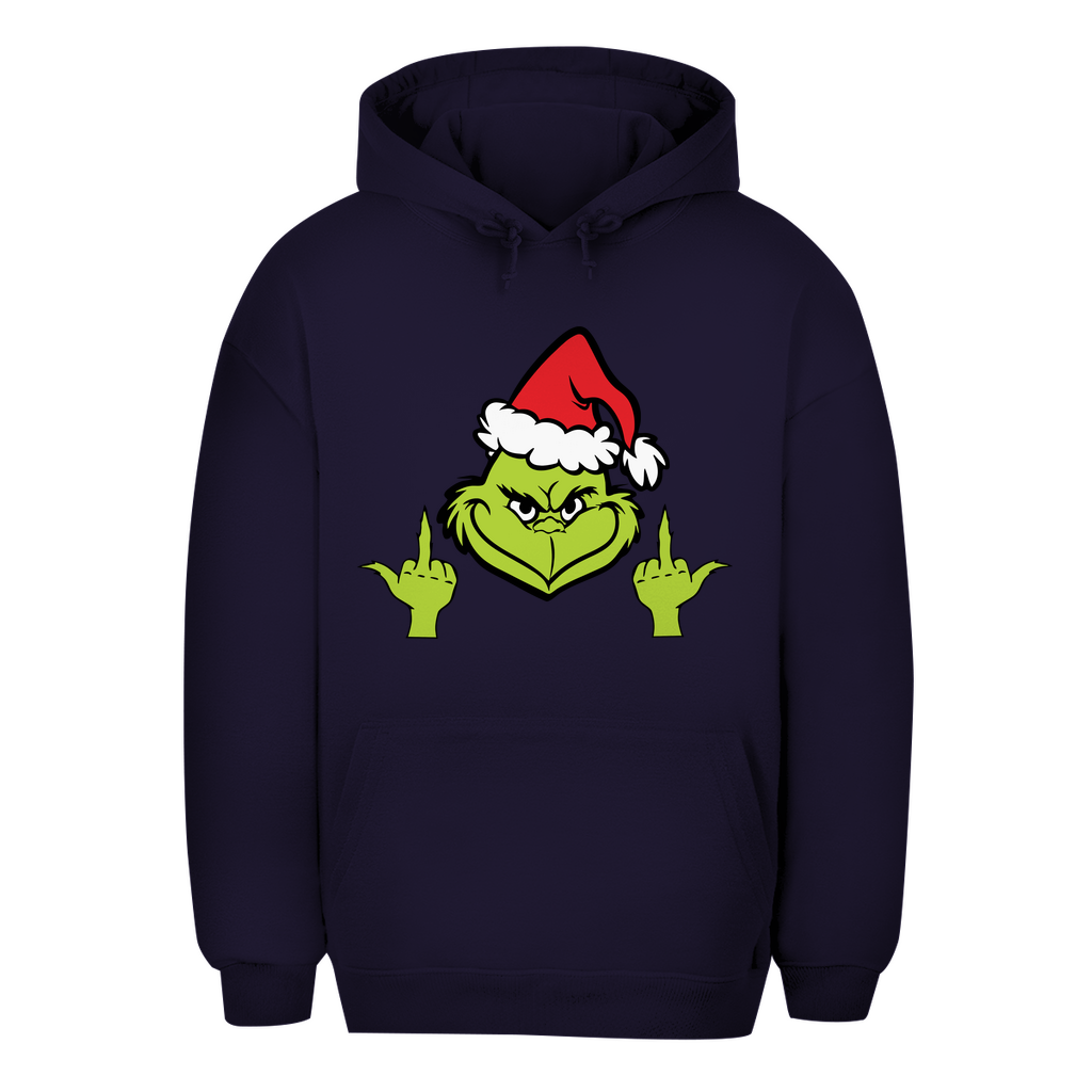 Unisex Oversize Hoodie "Grinch Mittelfinger"