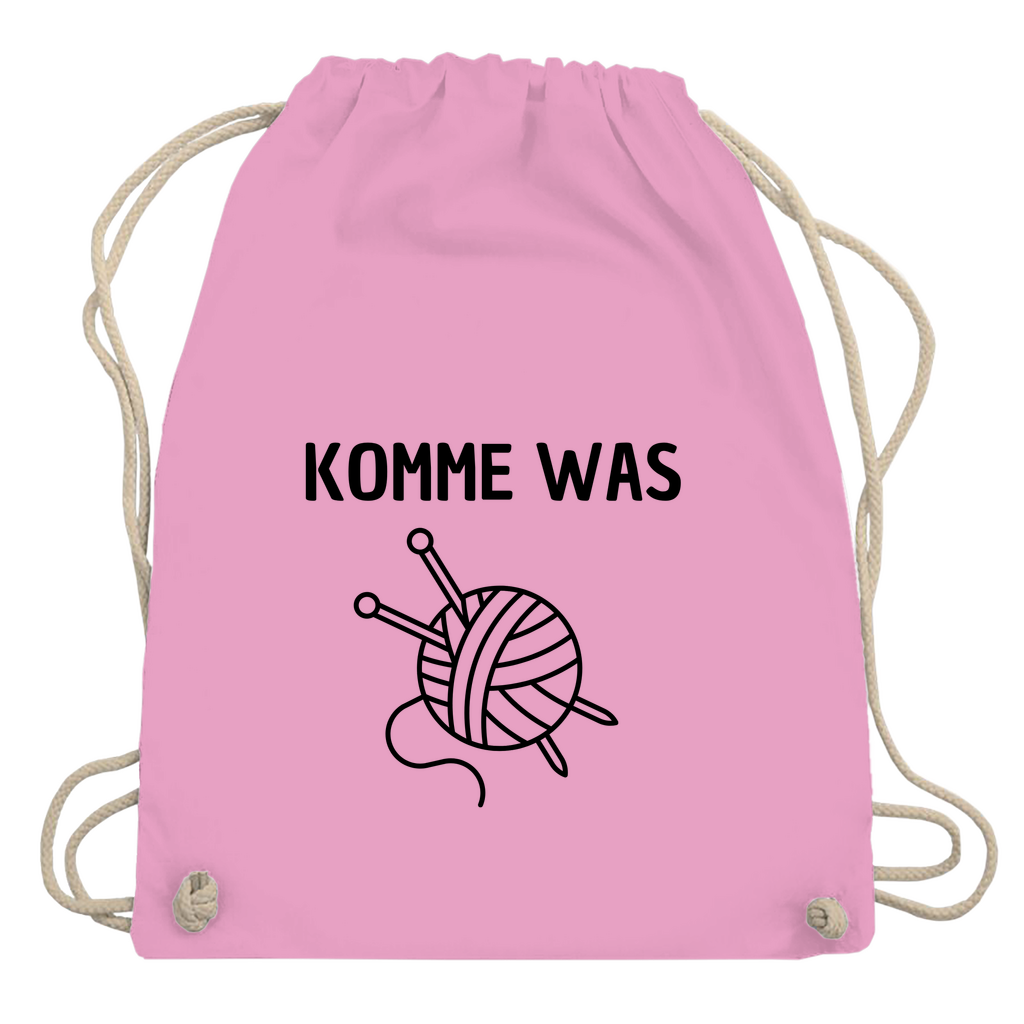 Turnbeutel "Komme was Wolle"