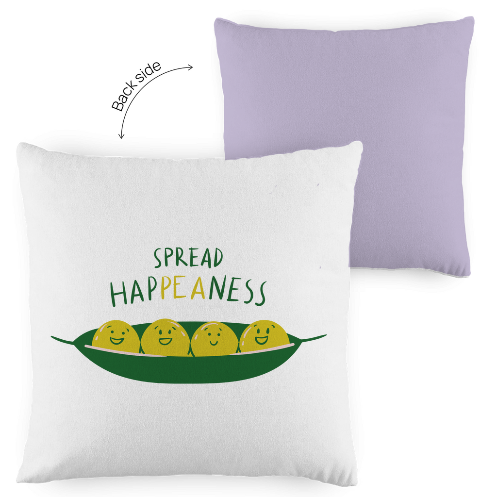 Kopfkissen zweifarbig "Spread Happeaness" - Grafikmagie