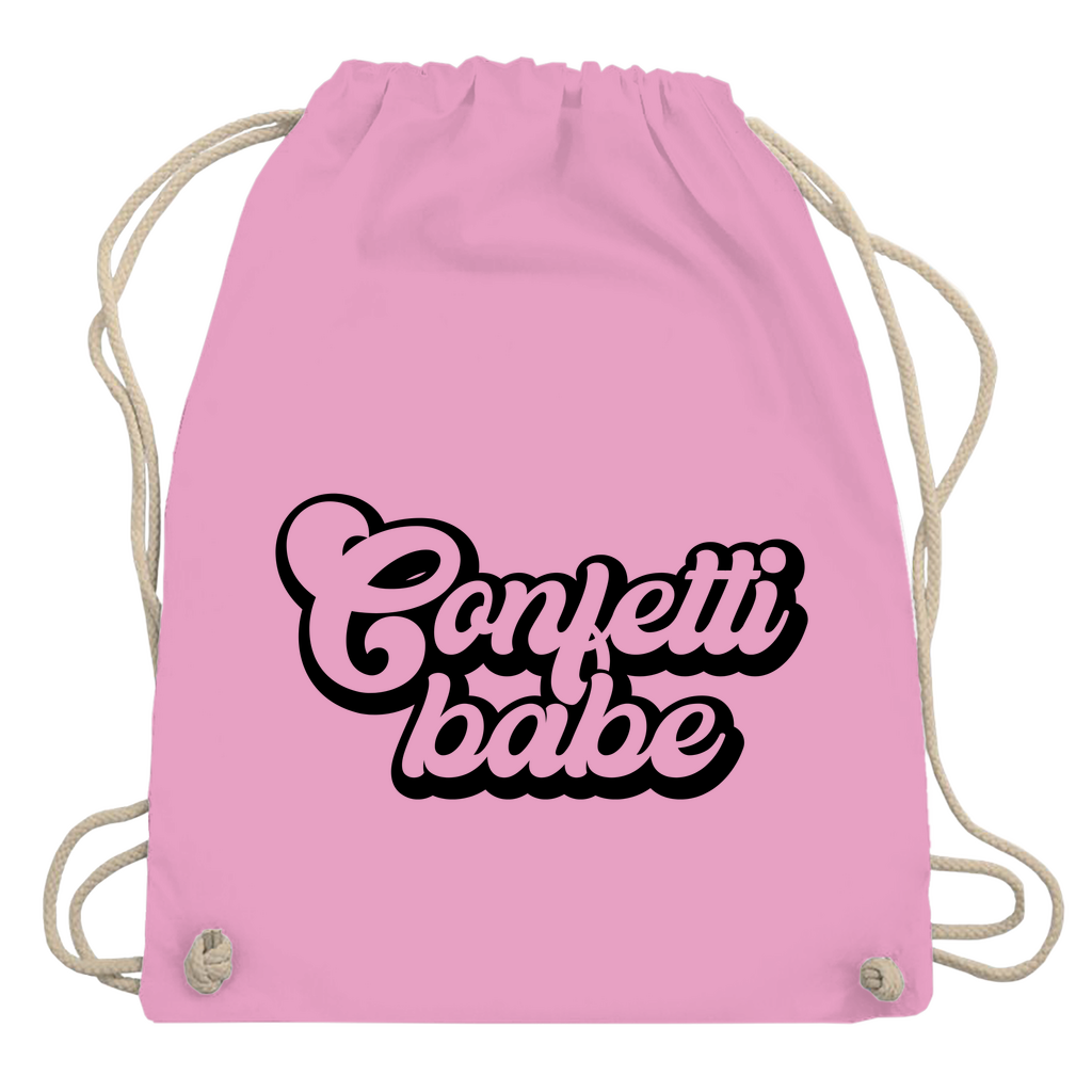 Turnbeutel "Confetti babe"
