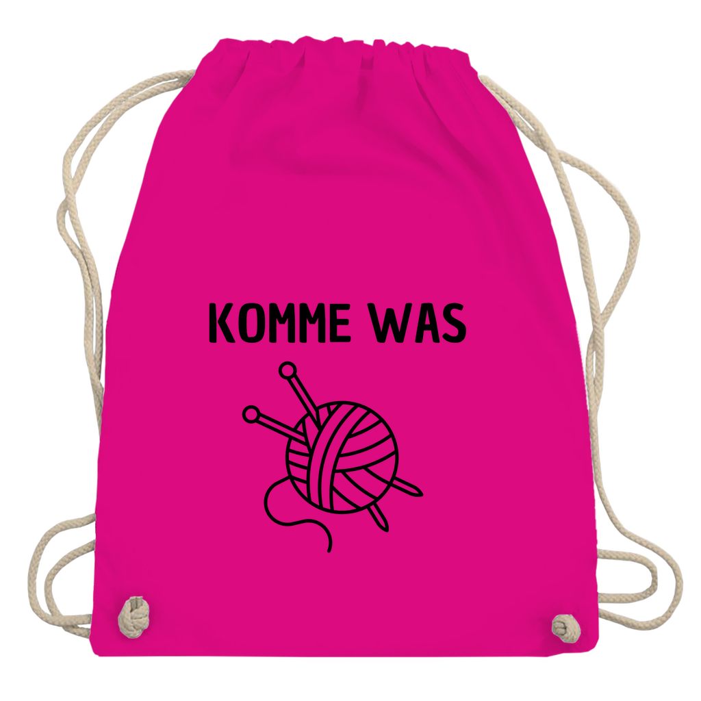 Turnbeutel "Komme was Wolle"