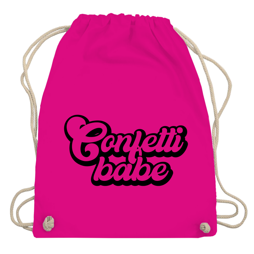 Turnbeutel "Confetti babe"