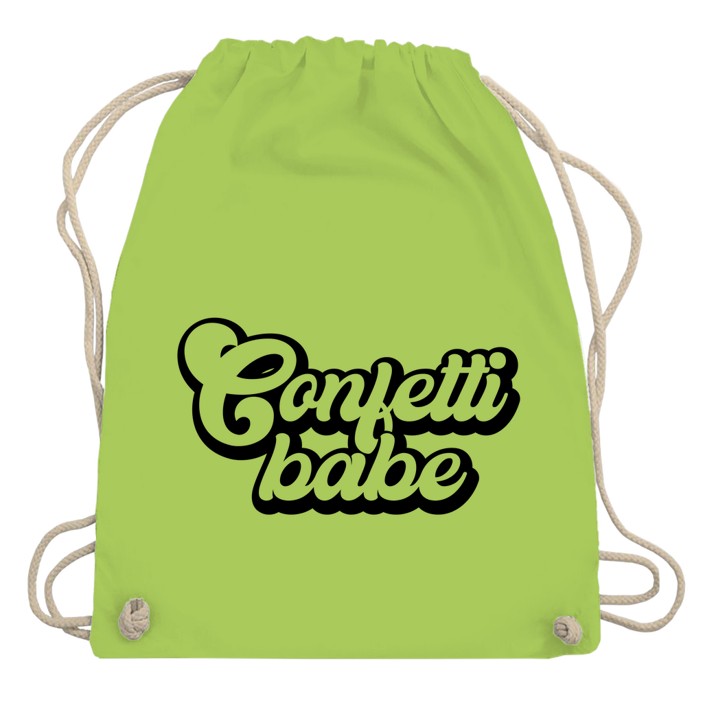 Turnbeutel "Confetti babe"