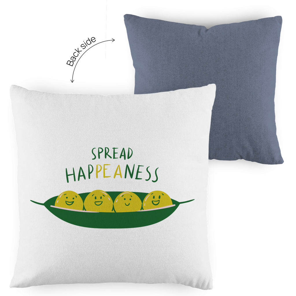 Kopfkissen zweifarbig "Spread Happeaness" - Grafikmagie