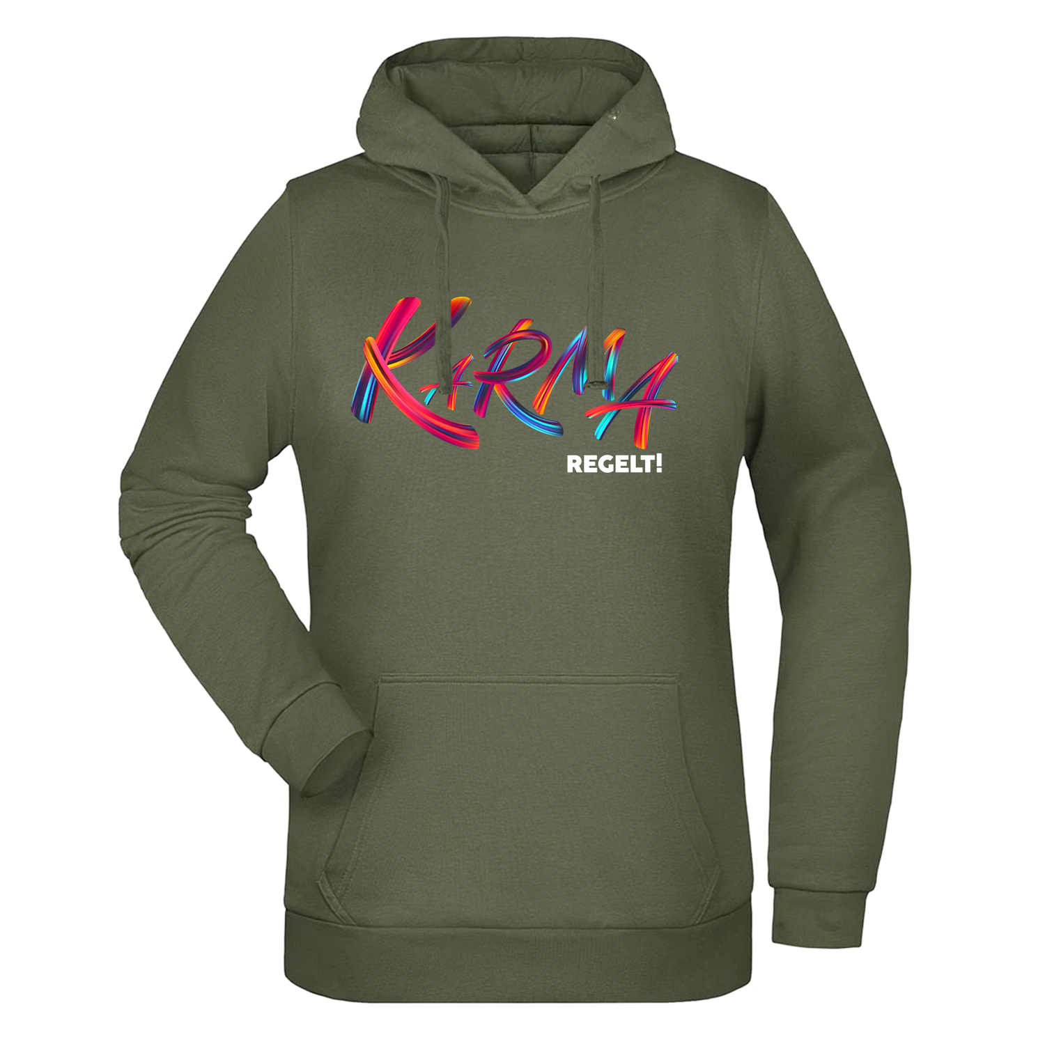 Karma regelt Damen Hoodie