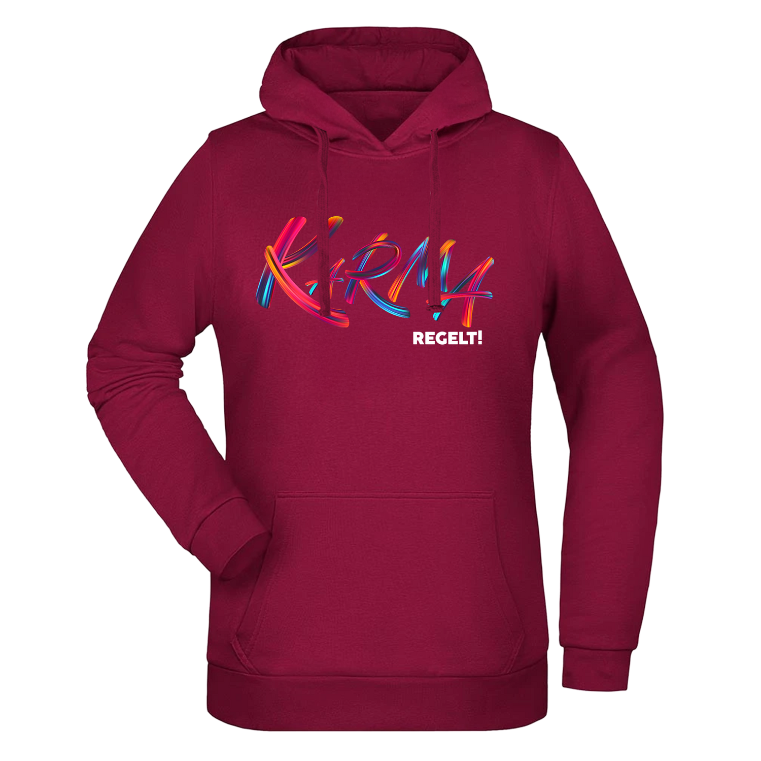 Karma regelt Damen Hoodie