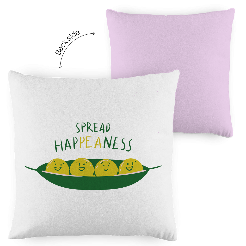 Kopfkissen zweifarbig "Spread Happeaness" - Grafikmagie