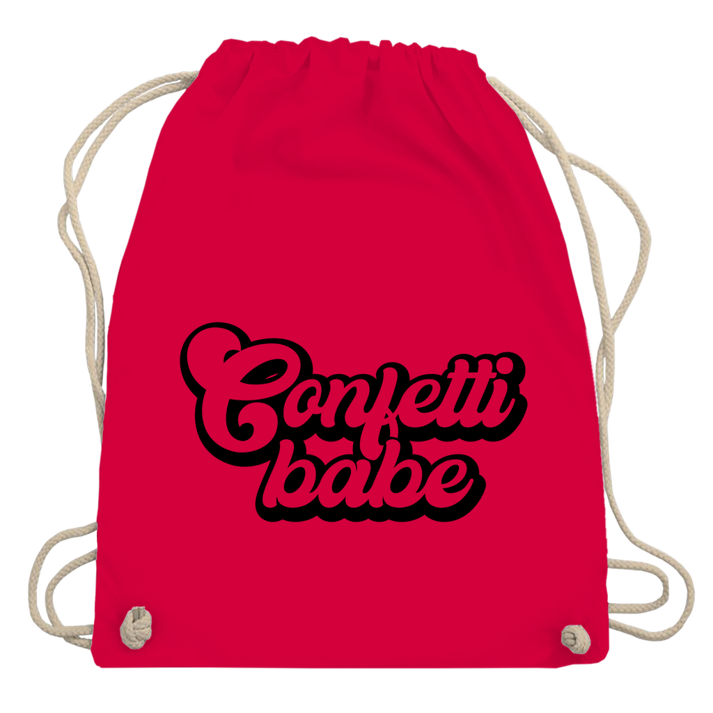 Turnbeutel "Confetti babe"