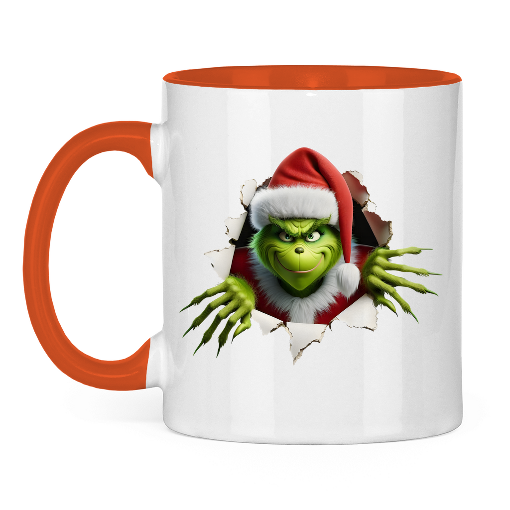 Tasse zweifarbig "Grinch"