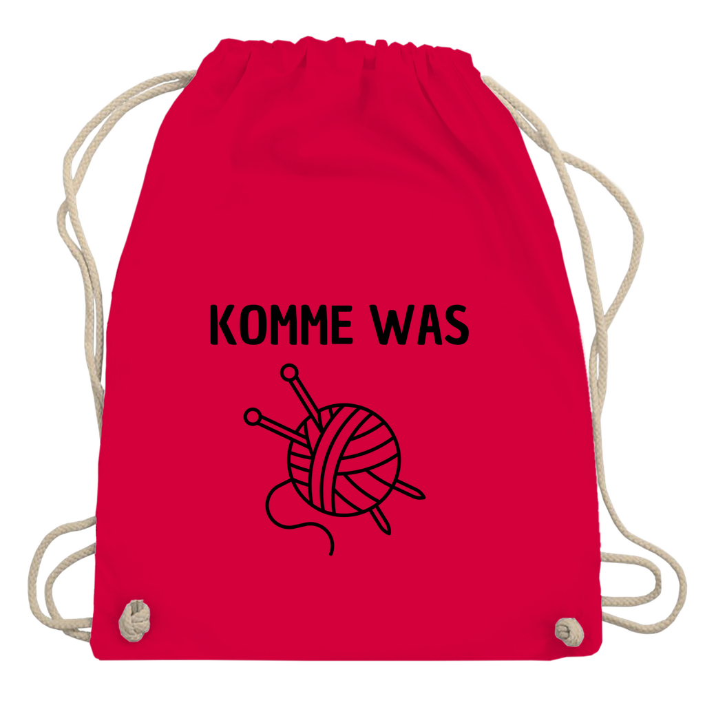 Turnbeutel "Komme was Wolle"