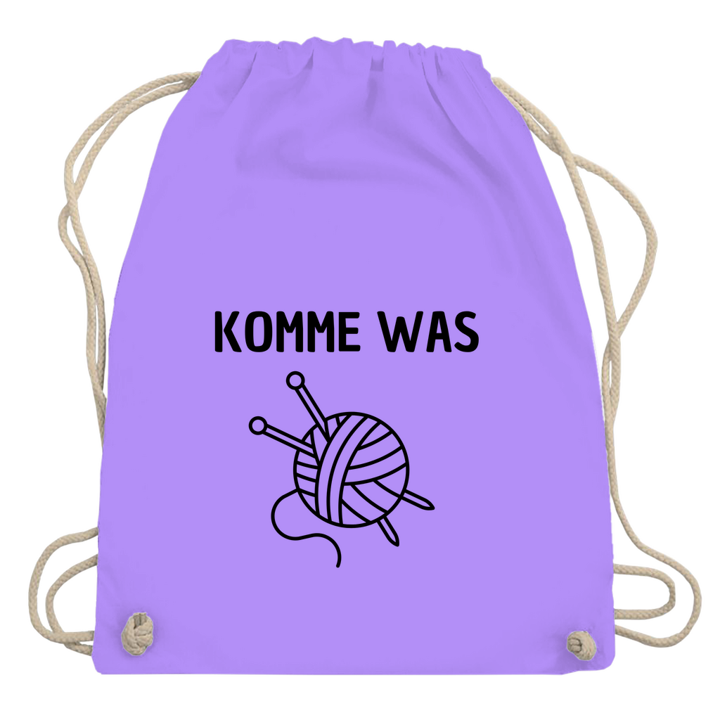 Turnbeutel "Komme was Wolle"