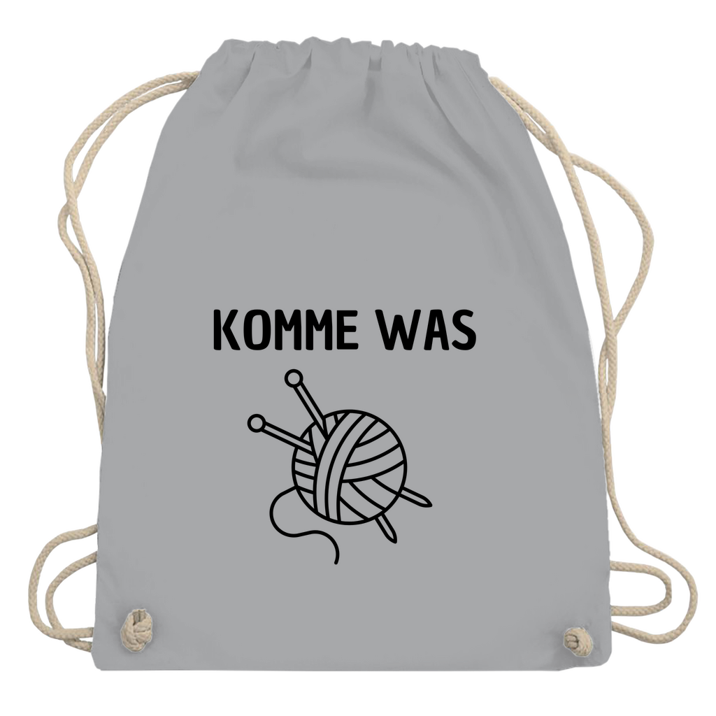 Turnbeutel "Komme was Wolle"