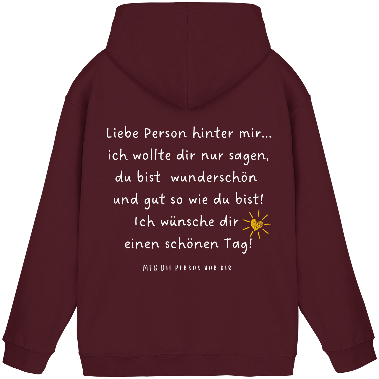 Liebe Person hinter mir... - Basic Hoodie
