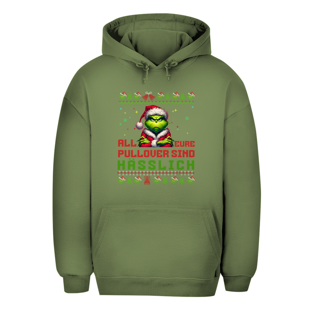 Unisex Oversize Hoodie "Grinch Weihnachtspullover"