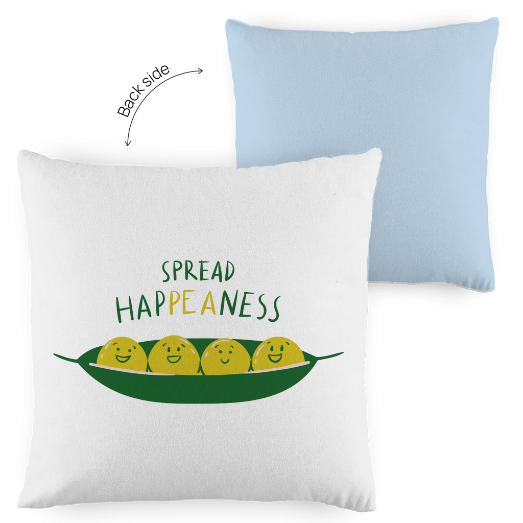 Kopfkissen zweifarbig "Spread Happeaness" - Grafikmagie