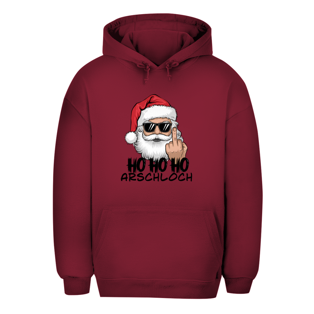 Unisex Oversize Hoodie "HOHOHO Arschloch"