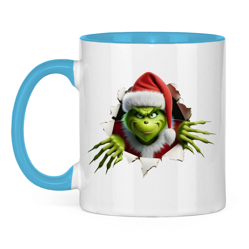 Tasse zweifarbig "Grinch"