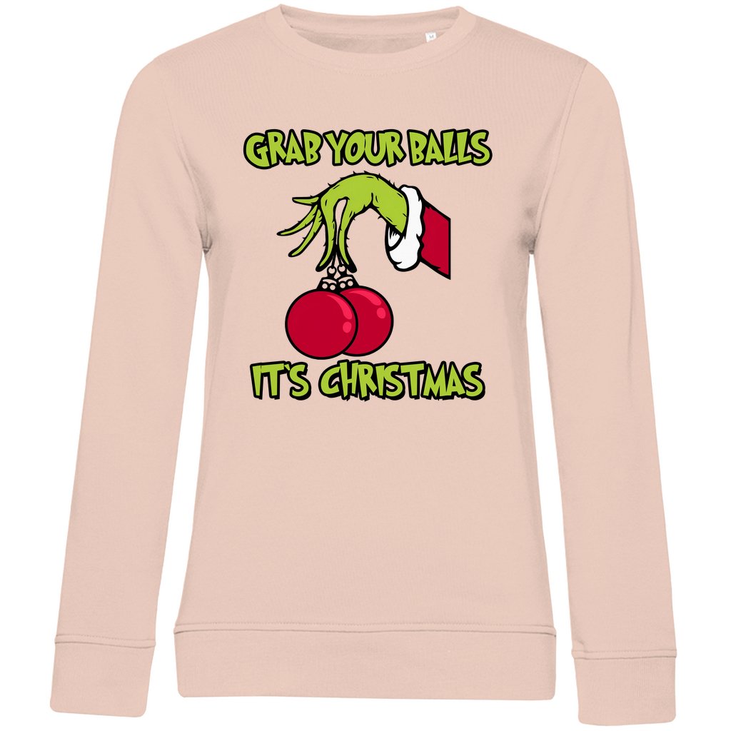 Damen Bio Sweatshirt "Grap your Balls" - Grafikmagie