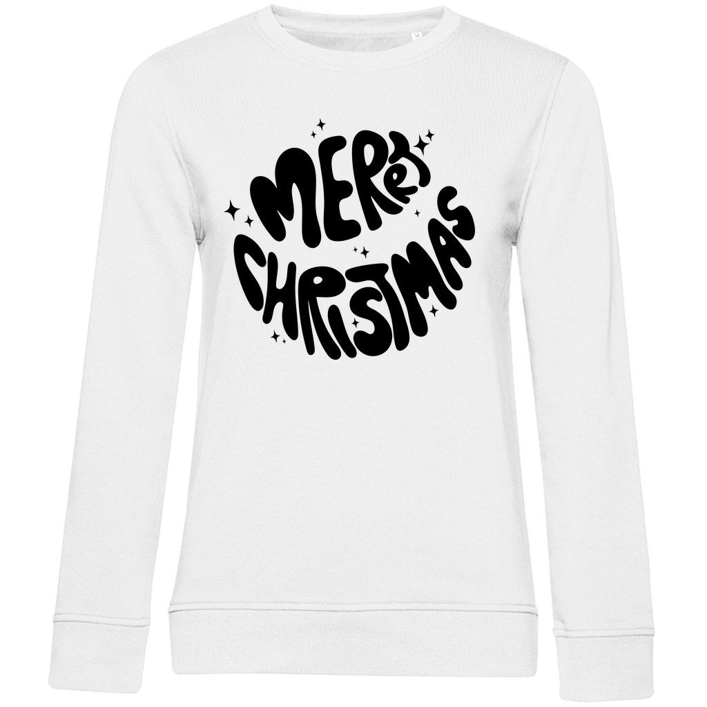 Damen Bio Sweatshirt "Merry Christmas" - Grafikmagie