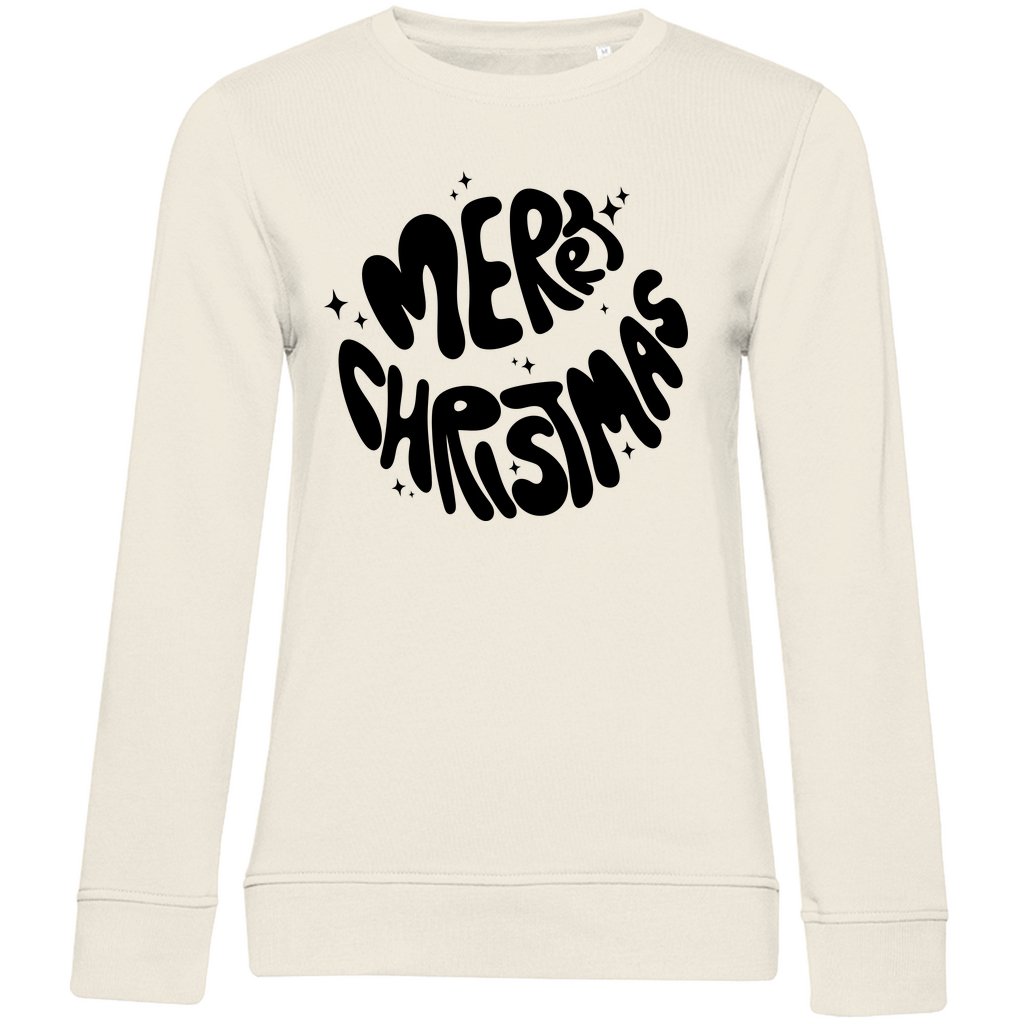 Damen Bio Sweatshirt "Merry Christmas" - Grafikmagie