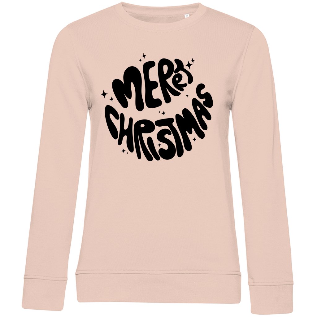 Damen Bio Sweatshirt "Merry Christmas" - Grafikmagie