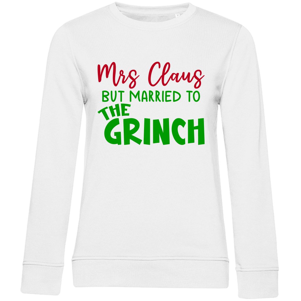 Damen Bio Sweatshirt "Mrs Clause But Married ..." - Grafikmagie