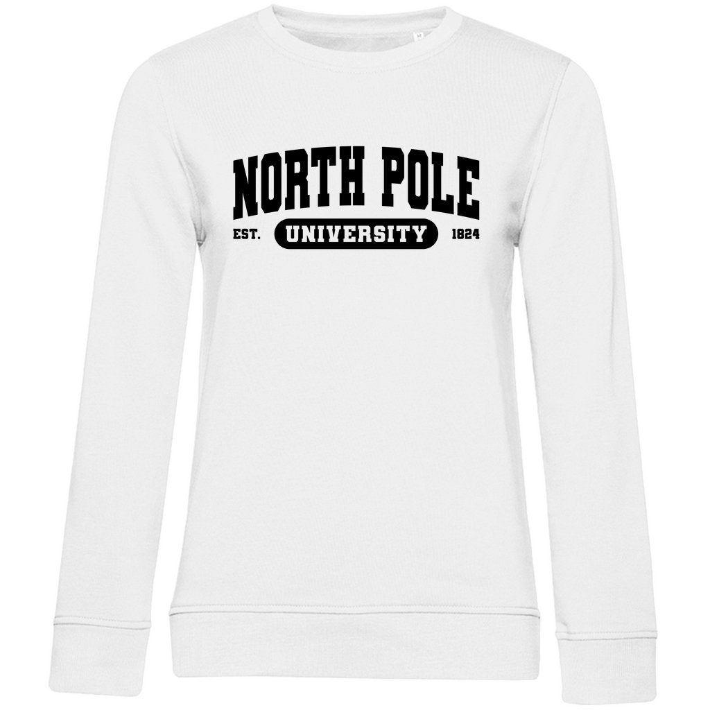 Damen Bio Sweatshirt "North Pole University" - Grafikmagie