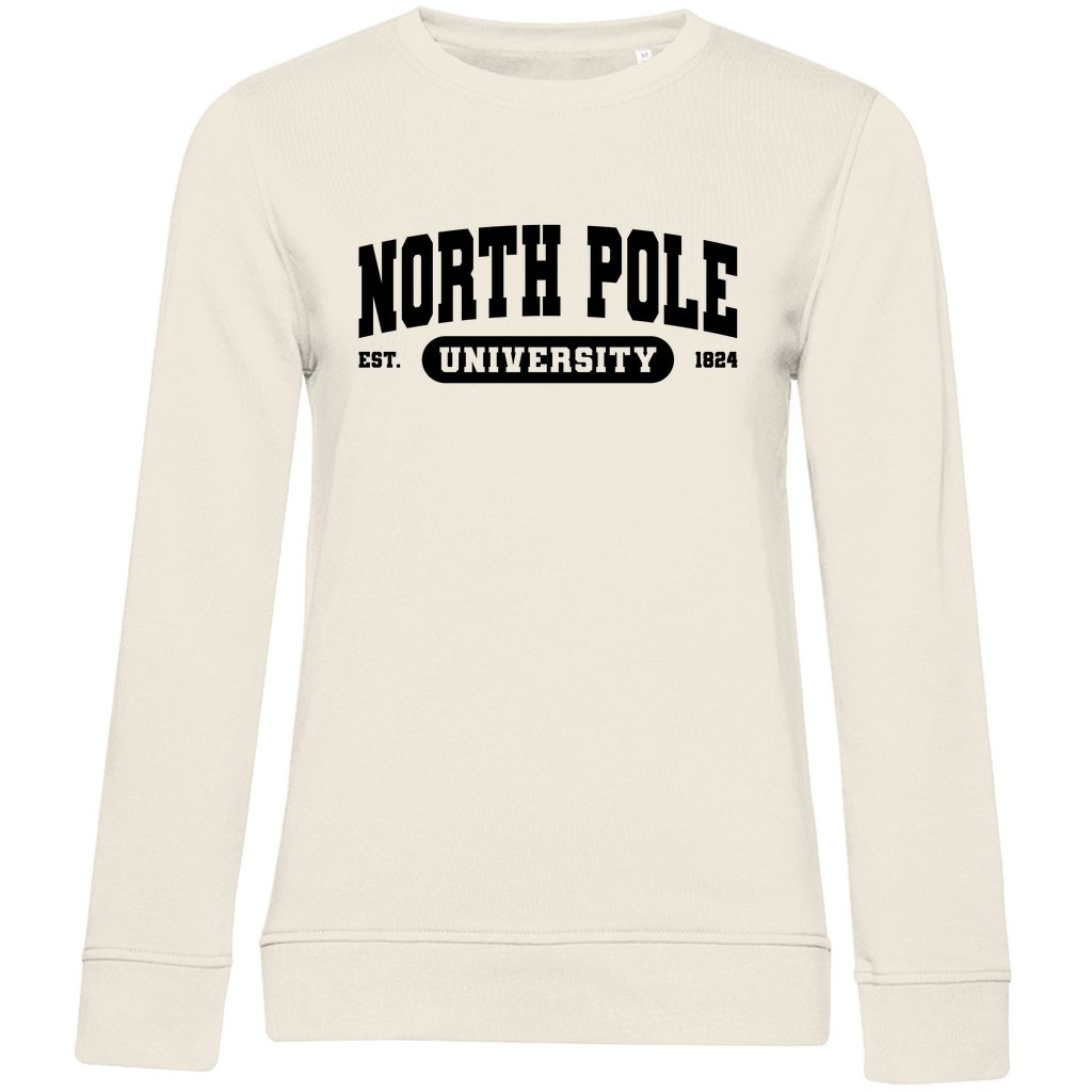 Damen Bio Sweatshirt "North Pole University" - Grafikmagie
