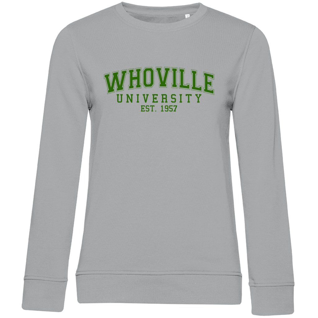 Damen Bio Sweatshirt "Whoville University" - Grafikmagie