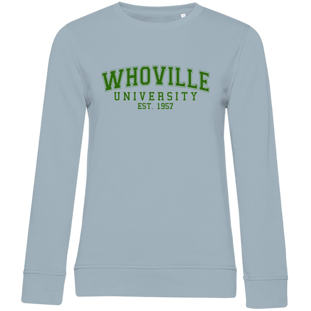 Damen Bio Sweatshirt "Whoville University" - Grafikmagie