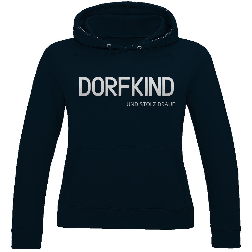 Damen Hoodie "Dorfkind und Stolz drauf" - Grafikmagie