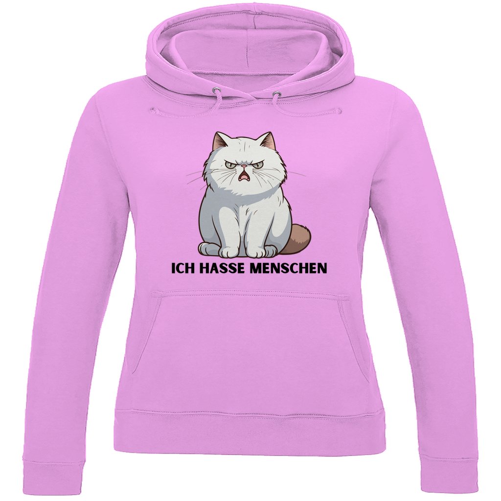 Damen Hoodie "Ich hasse Menschen" - Grafikmagie