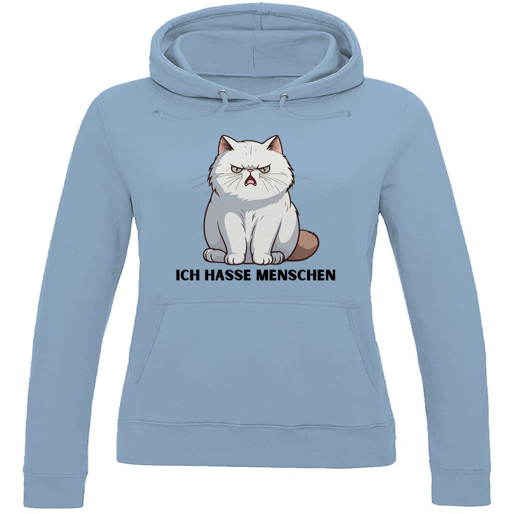 Damen Hoodie "Ich hasse Menschen" - Grafikmagie