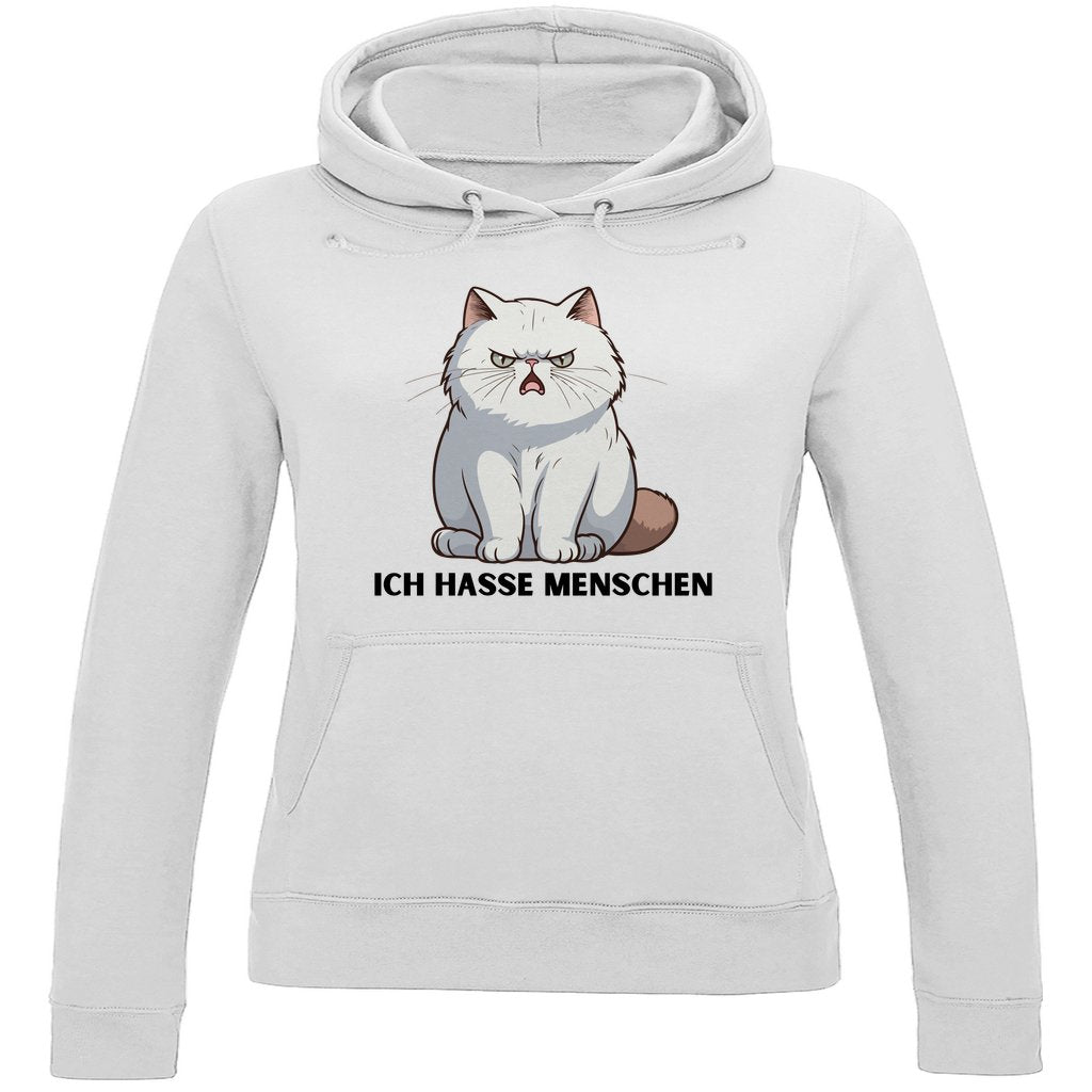 Damen Hoodie "Ich hasse Menschen" - Grafikmagie