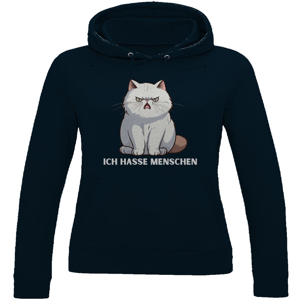 Damen Hoodie "Ich hasse Menschen" - Grafikmagie