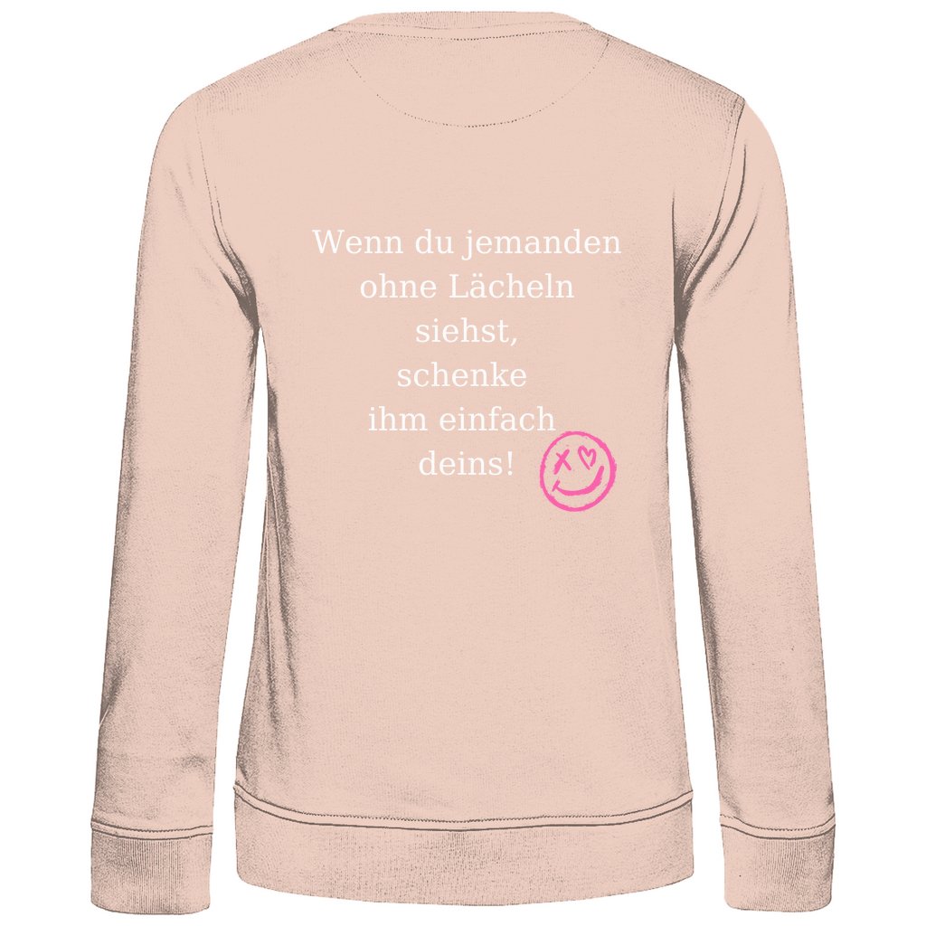 Damen Sweatshirt "Lächeln" - Grafikmagie
