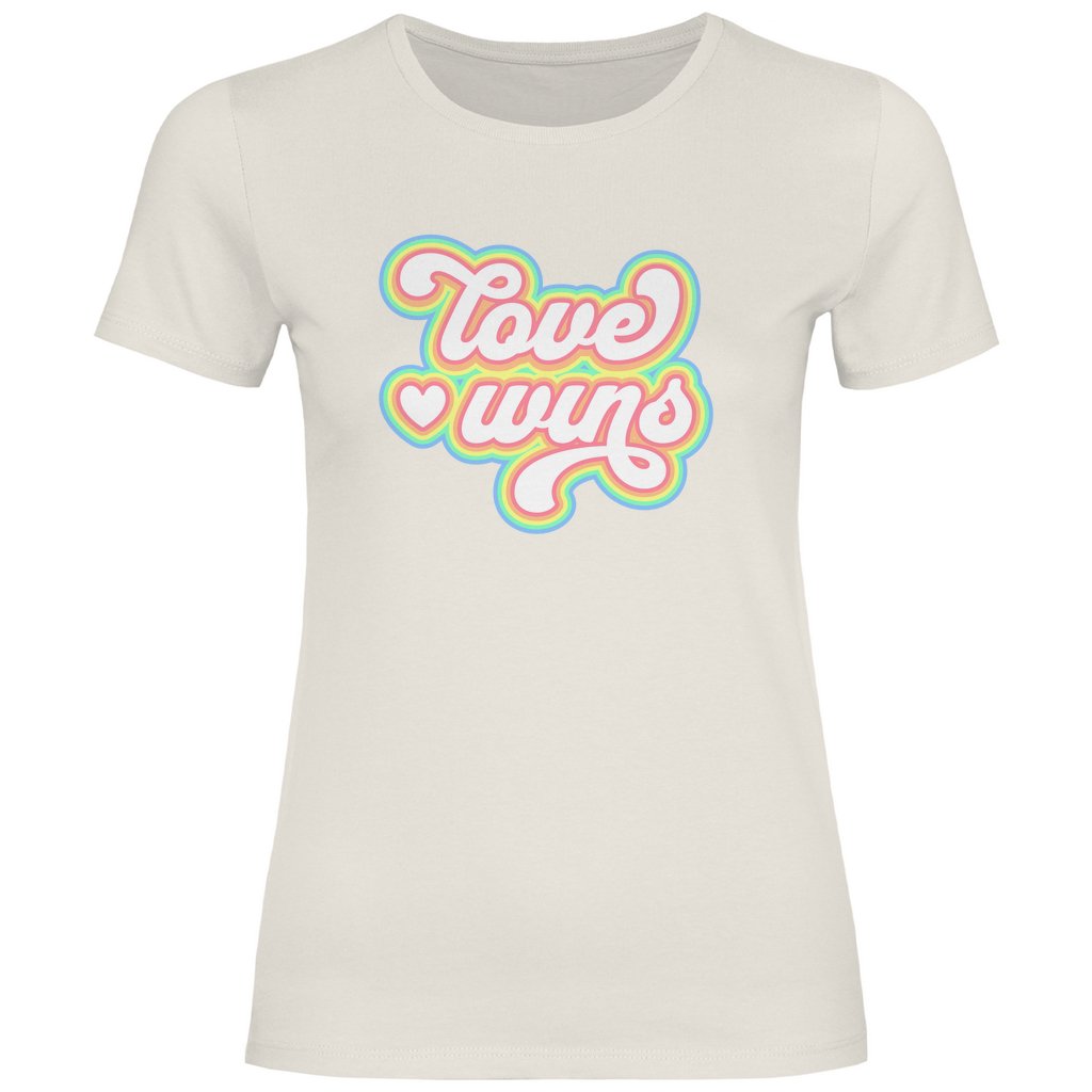 Damen T-Shirt "Love Wins" - Grafikmagie