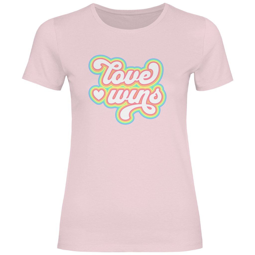 Damen T-Shirt "Love Wins" - Grafikmagie